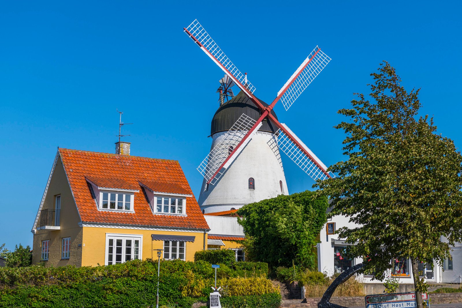 Historic windmill in Gudhjem