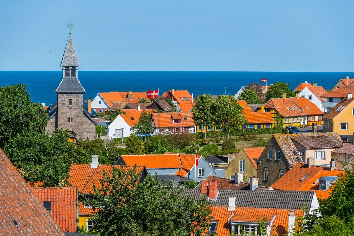 Gudhjem harbour on Bornholm