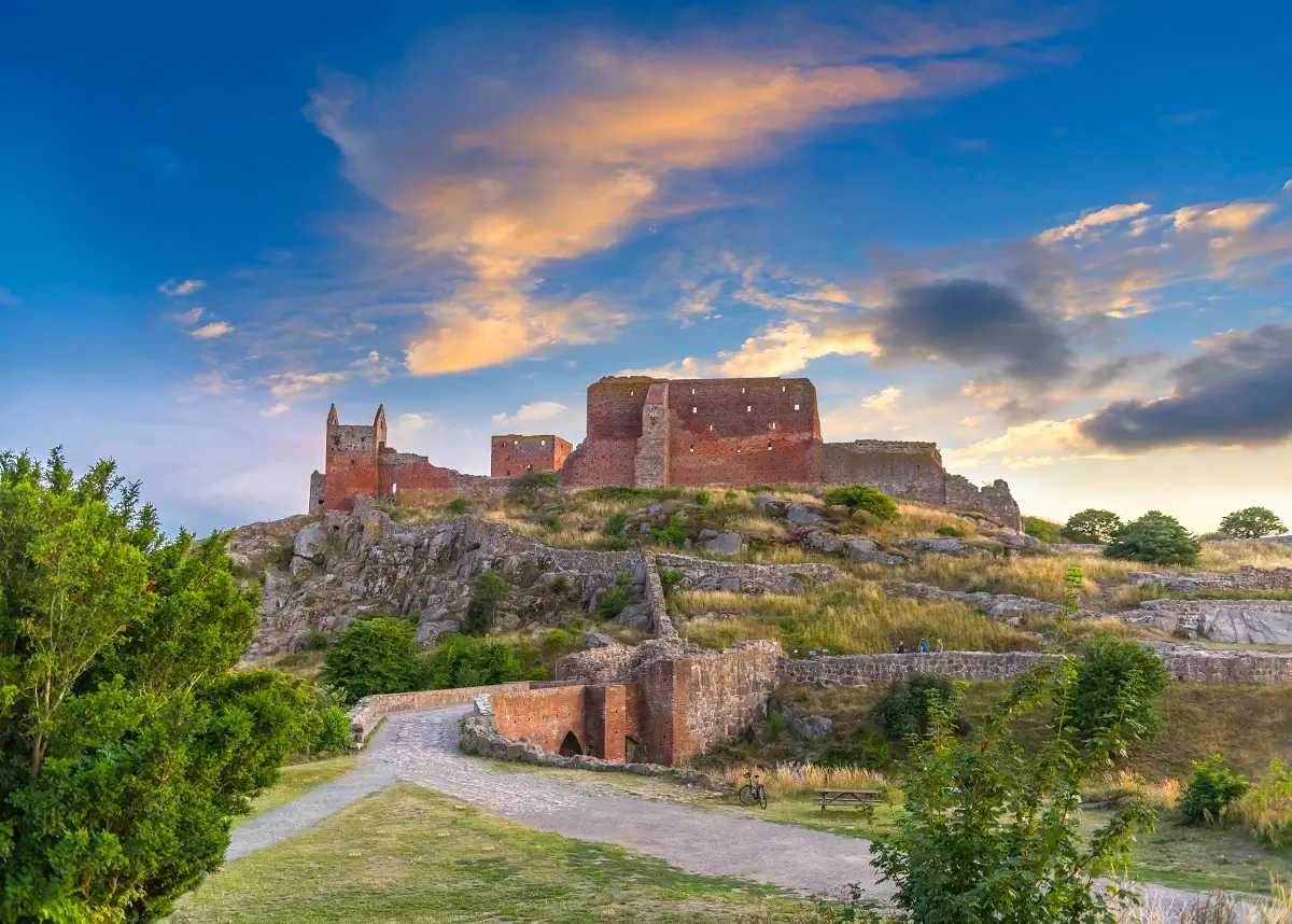 Hammershus castle ruins on Bornholm
